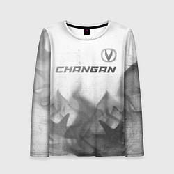 Женский лонгслив Changan - white gradient посередине