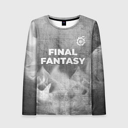 Женский лонгслив Final Fantasy - grey gradient посередине