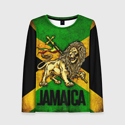 Женский лонгслив Jamaica lion flag