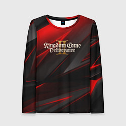 Женский лонгслив Kingdom Come Deliverance 2 red black