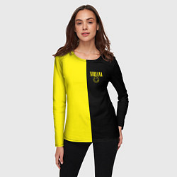 Лонгслив женский Нирвана два цвета, цвет: 3D-принт — фото 2