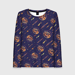 Лонгслив женский Mortal Kombat logo pattern, цвет: 3D-принт