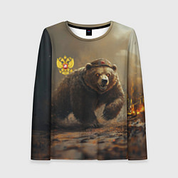 Женский лонгслив Русский бурый медведь
