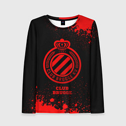 Женский лонгслив Club Brugge - red gradient