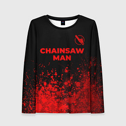 Женский лонгслив Chainsaw Man - red gradient посередине