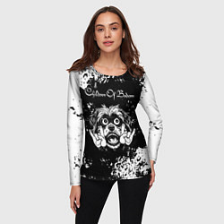 Лонгслив женский Children of Bodom рок пес, цвет: 3D-принт — фото 2