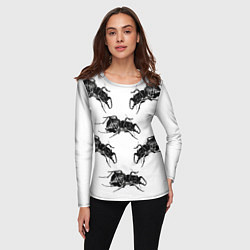 Лонгслив женский Mezzanine album, цвет: 3D-принт — фото 2