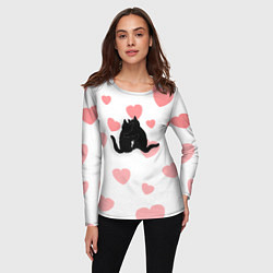 Лонгслив женский Любовные объятия, цвет: 3D-принт — фото 2
