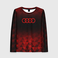 Лонгслив женский Audi red poly, цвет: 3D-принт