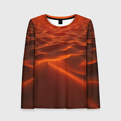 Лонгслив женский Красная жара, цвет: 3D-принт