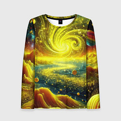 Лонгслив женский Neon galaxy - ai art fantasy, цвет: 3D-принт