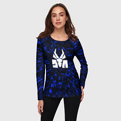 Лонгслив женский Die Antwoord blue energy, цвет: 3D-принт — фото 2