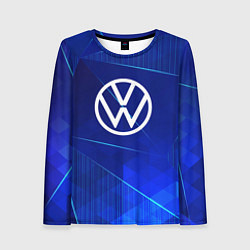 Женский лонгслив Volkswagen blue poly