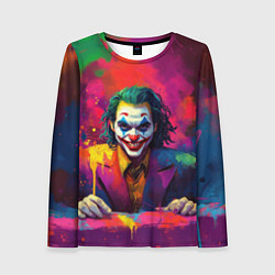 Лонгслив женский Джокер в краске, цвет: 3D-принт