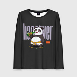Лонгслив женский Drunk panda, цвет: 3D-принт