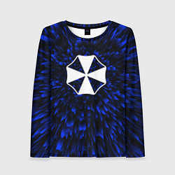 Лонгслив женский Resident Evil blue energy, цвет: 3D-принт