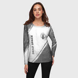 Лонгслив женский Dead Space - white gradient вертикально, цвет: 3D-принт — фото 2
