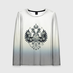 Лонгслив женский Государственный герб Российской империи градиент, цвет: 3D-принт