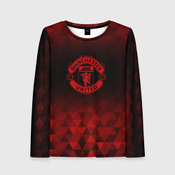 Женский лонгслив Manchester United red poly