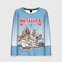 Женский лонгслив Metallica - on the ship