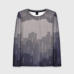 Женский лонгслив Вечерний дождь