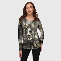 Лонгслив женский Мифическая единорожка, цвет: 3D-принт — фото 2