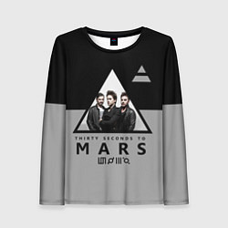 Лонгслив женский 30 Seconds to Mars - poster, цвет: 3D-принт