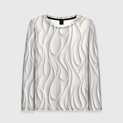 Лонгслив женский Рельефный узор, цвет: 3D-принт