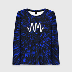 Лонгслив женский Arctic Monkeys blue energy, цвет: 3D-принт