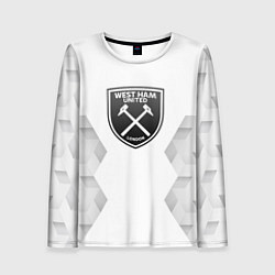 Женский лонгслив West Ham white poly