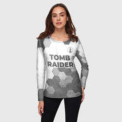 Лонгслив женский Tomb Raider - white gradient посередине, цвет: 3D-принт — фото 2