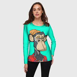 Лонгслив женский NFT ape steel, цвет: 3D-принт — фото 2