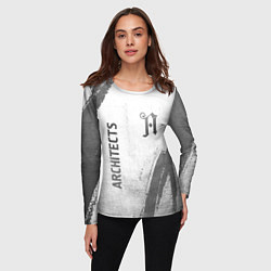 Лонгслив женский Architects - white gradient вертикально, цвет: 3D-принт — фото 2