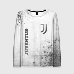 Лонгслив женский Juventus - white gradient вертикально, цвет: 3D-принт