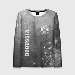 Лонгслив женский Borussia - grey gradient вертикально, цвет: 3D-принт