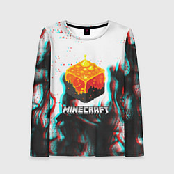 Лонгслив женский Minecraft glitch, цвет: 3D-принт