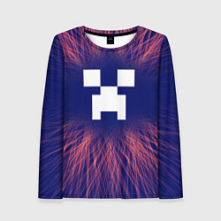 Лонгслив женский Minecraft red energy, цвет: 3D-принт