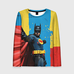 Лонгслив женский Бэтмен предупреждает, цвет: 3D-принт