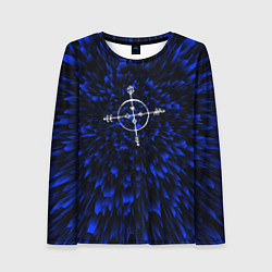 Лонгслив женский Megadeth blue energy, цвет: 3D-принт