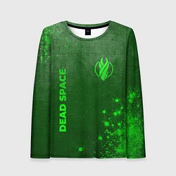 Лонгслив женский Dead Space - green gradient вертикально, цвет: 3D-принт