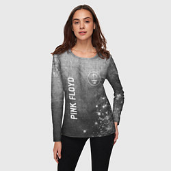Лонгслив женский Pink Floyd - grey gradient вертикально, цвет: 3D-принт — фото 2