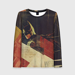 Лонгслив женский Бэтмен ретро стиль, цвет: 3D-принт