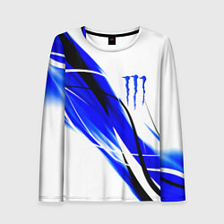 Женский лонгслив Monster energy линии абстракции