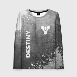 Женский лонгслив Destiny - grey gradient вертикально