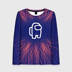 Женский лонгслив Among Us red energy