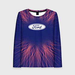 Лонгслив женский Ford red energy, цвет: 3D-принт