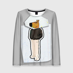 Лонгслив женский Чиловый парень - свидетель мем, цвет: 3D-принт