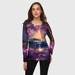 Лонгслив женский БМВ Японская природа, цвет: 3D-принт — фото 2