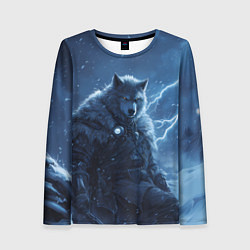 Лонгслив женский Волк повелитель молний, цвет: 3D-принт