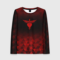 Женский лонгслив Bon Jovi red poly